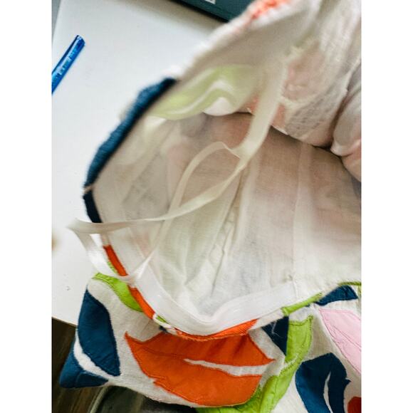 The Odells Ellie Multi-Color Leaf Print Bustier Jumpsuit  2 - Picture 13 of 16